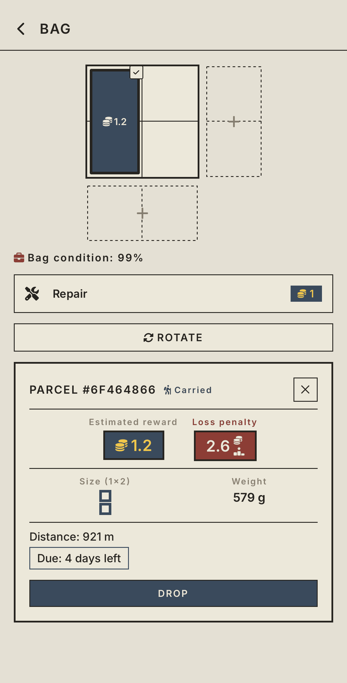 Packing your courier bag